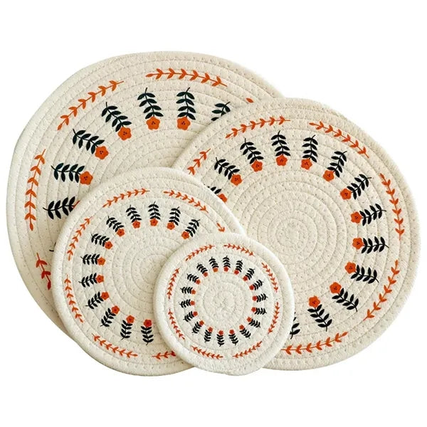 Cotton Rope Printed Table mat