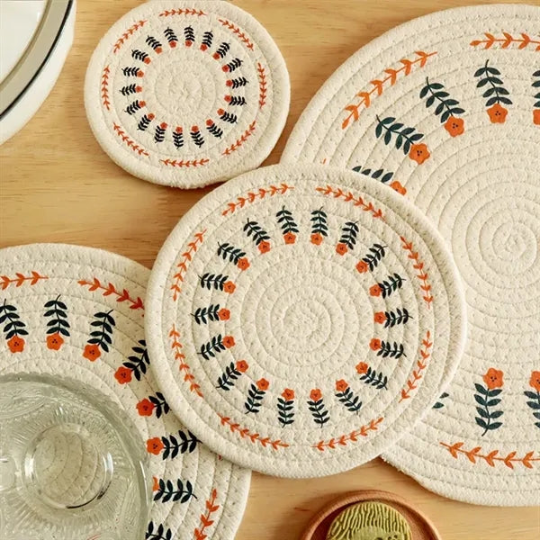 Cotton Rope Printed Table mat