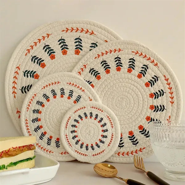 Cotton Rope Printed Table mat