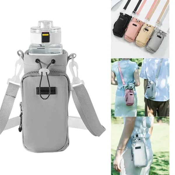 40oz Water Bottle Holder Pouch with Adjustable Strap