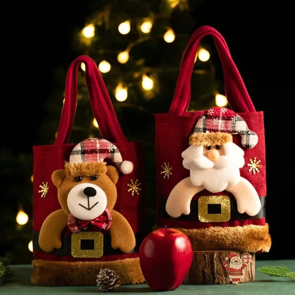 Canvas Christmas gift bag