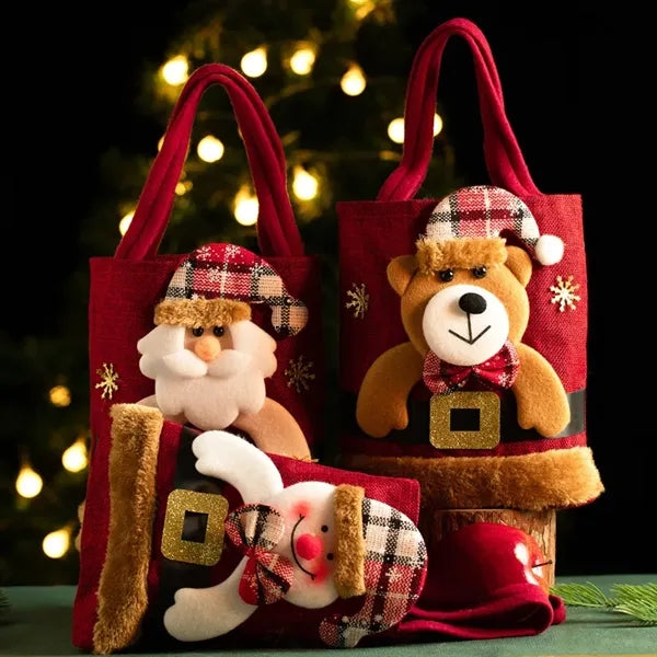 Canvas Christmas gift bag
