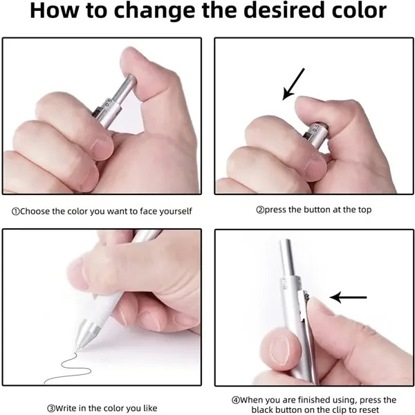 4 In 1 Multicolor Gravity Ballpoint Pen