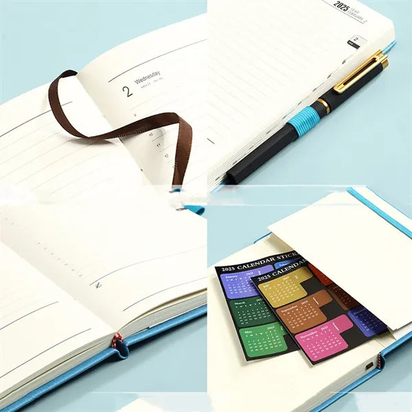 2025 Leather Cover Planner Notebook