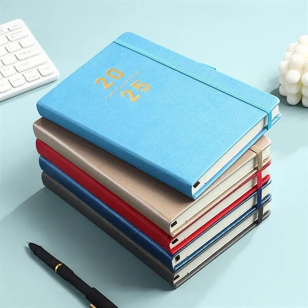 2025 Leather Cover Planner Notebook