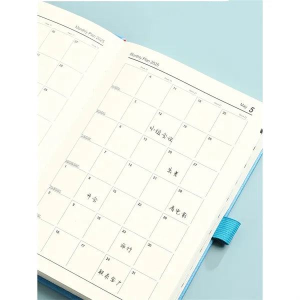 2025 Leather Cover Planner Notebook