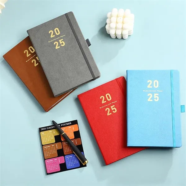 2025 Leather Cover Planner Notebook