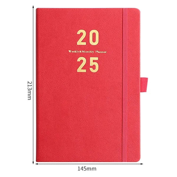 2025 Leather Cover Planner Notebook