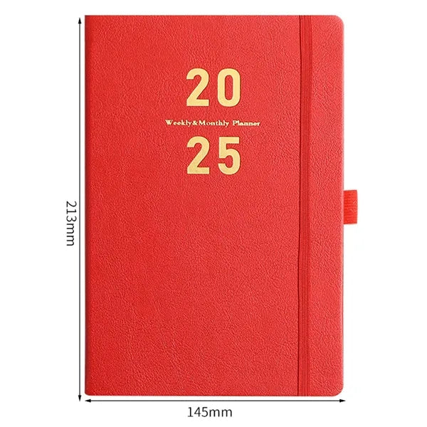 2025 Leather Cover Planner Notebook