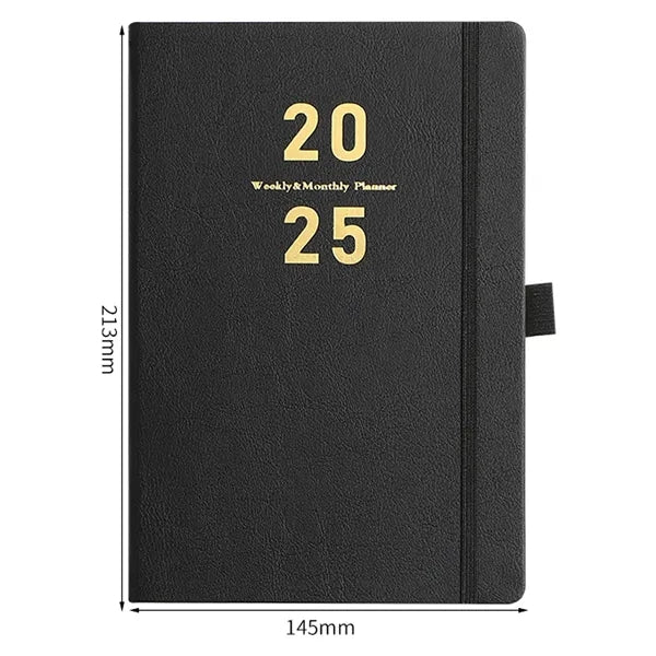 2025 Leather Cover Planner Notebook