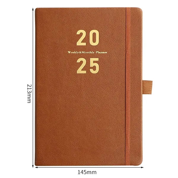 2025 Leather Cover Planner Notebook