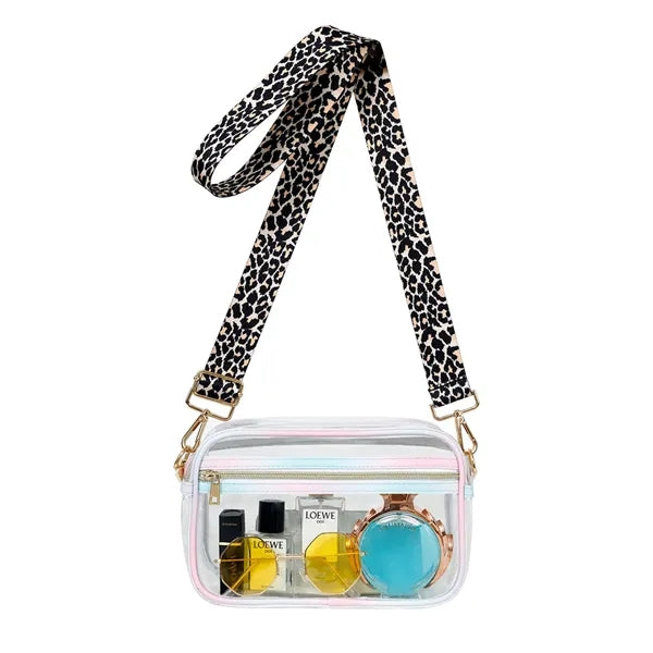 Clear PVC Bags w/ Custom Full Color Printing Strap
