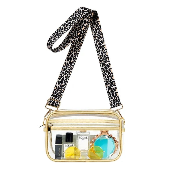 Clear PVC Bags w/ Custom Full Color Printing Strap