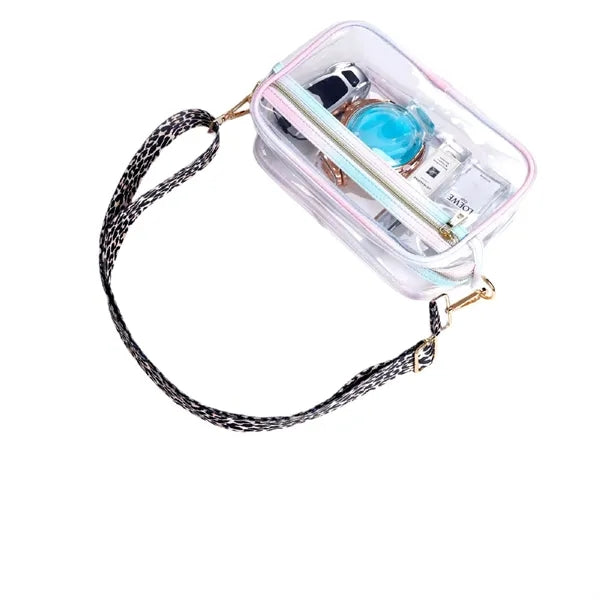Clear PVC Bags w/ Custom Full Color Printing Strap