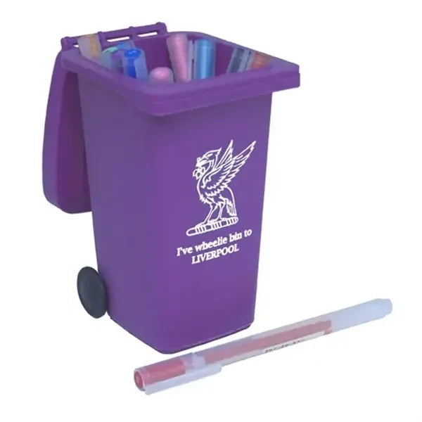 Mini Plastic Trash Garbage Can Bin Pen Holder Desk Organizer