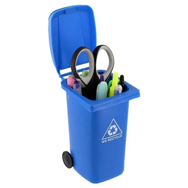 Mini Plastic Trash Garbage Can Bin Pen Holder Desk Organizer