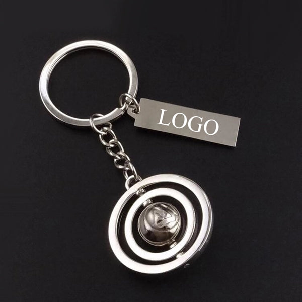 Rotating ball keychain