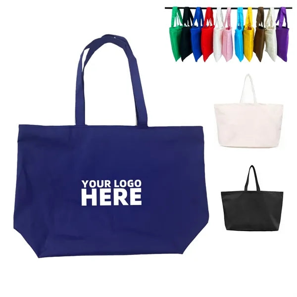 Large 12oz Cotton Blend Canvas Tote
