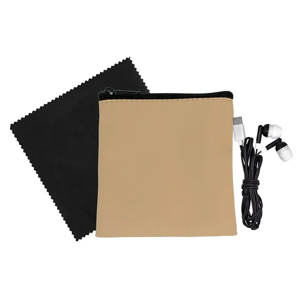 Executive Cloth & Ear Bud Set