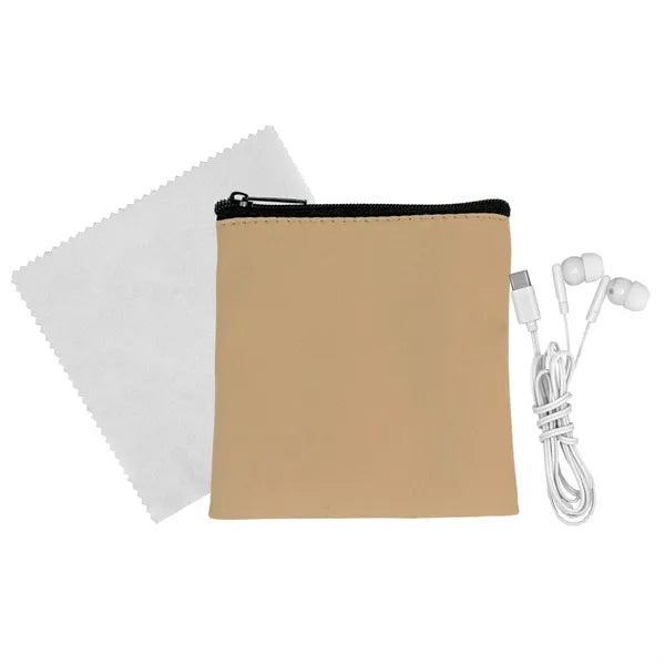 Executive Cloth & Ear Bud Set