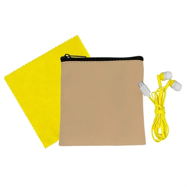 Executive Cloth & Ear Bud Set