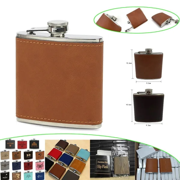 6oz Stainless Steel Hip Flask Groomsman Gift