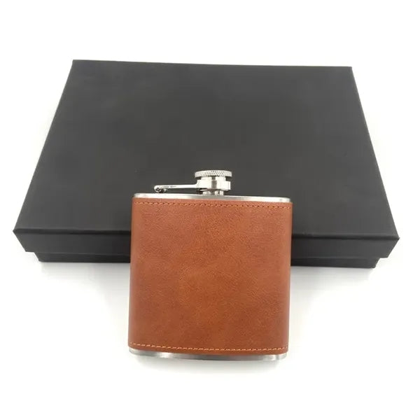 6oz Stainless Steel Hip Flask Groomsman Gift