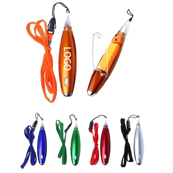 Sticky Note LED Light Ballpoint Pen