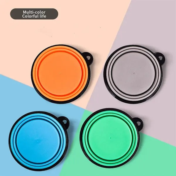 Collapsible Pet Bowl With Carabiner
