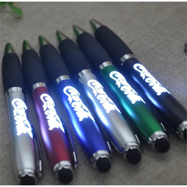 Ballpoint pen with LED light