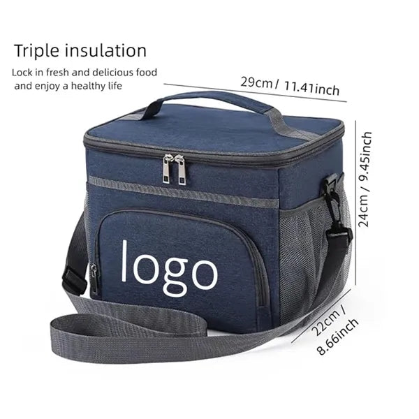 15 Liters Insulated Lunch Bag with Adjustable Shoulder Strap
