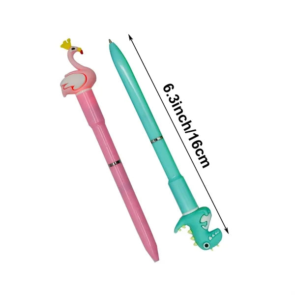 Cute Luminous Animal LED Light Unicorn Rabbit Ballpoint Pen