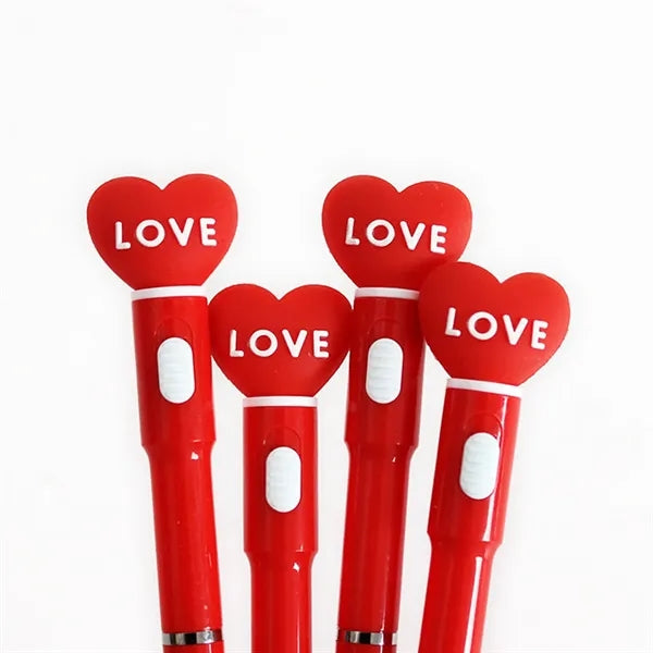 Cute Luminous Animal LED Light Unicorn Rabbit Ballpoint Pen