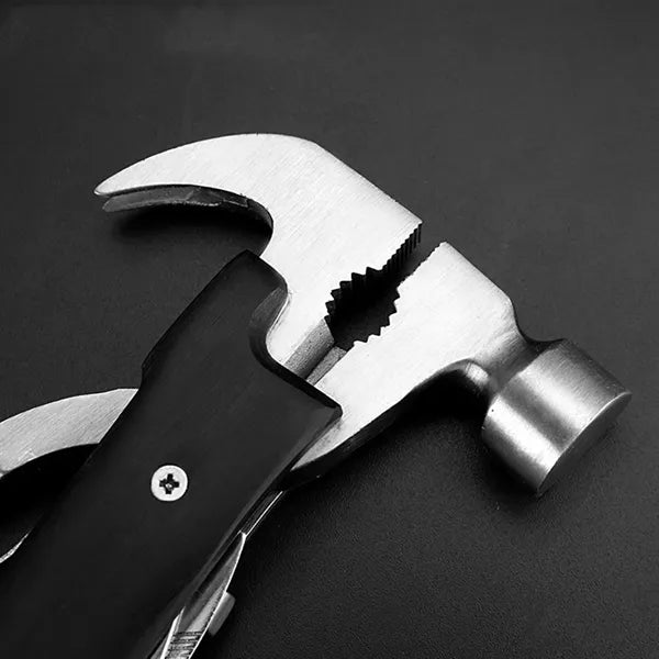 Wooden Handle 16oz Claw Hammer with Multifunctional Tool