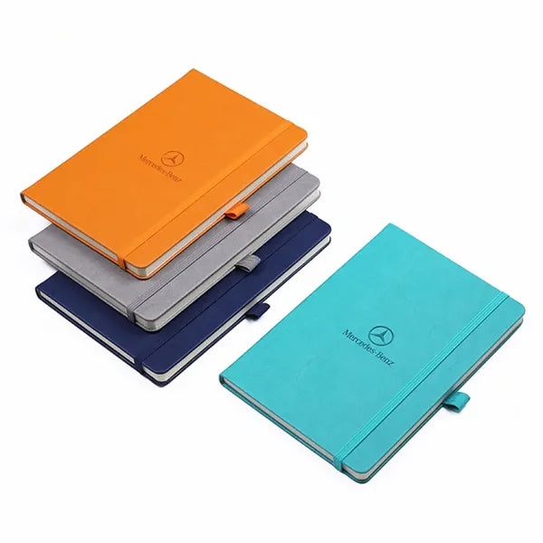 PU Leather Business Notebook With Pen Plug