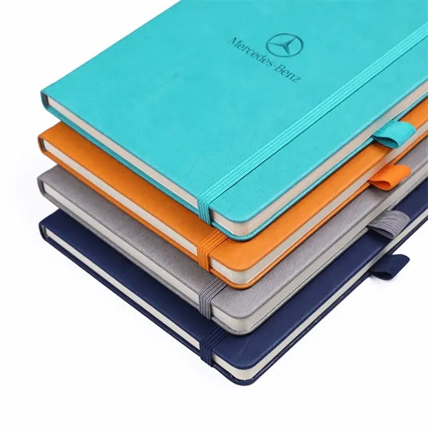 PU Leather Business Notebook With Pen Plug
