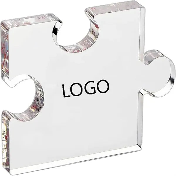 Engraved Block Puzzles Tabletop Memorial Acrylic Plaque Gift
