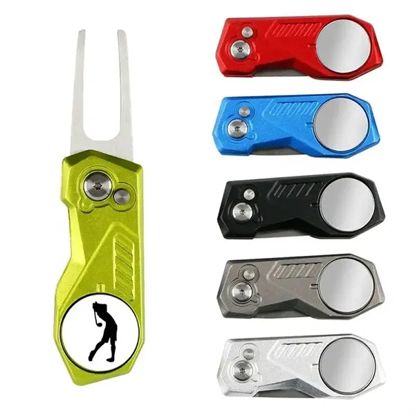Foldable Metal Divot Tool with Ball Marker