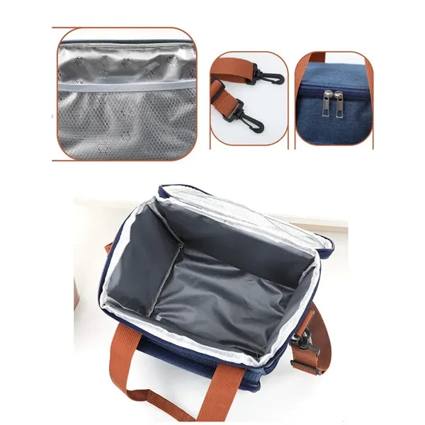 Oxford Outdoor Portable Meal Beverage Thermal Insulated Bag
