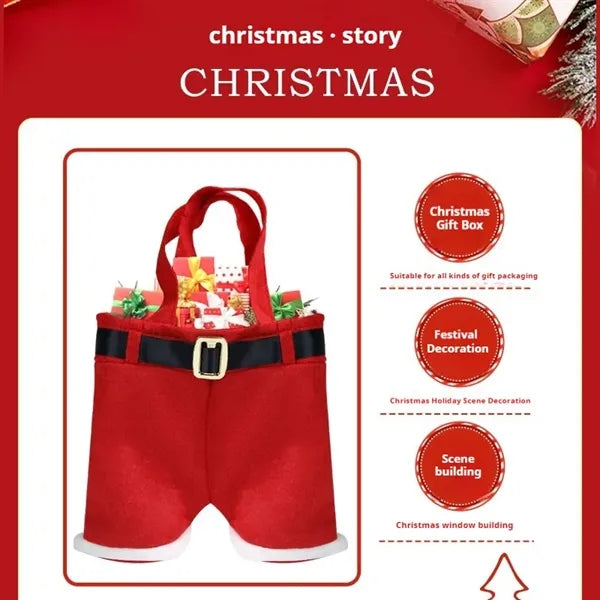 Christmas Claus Pants Gift Bag