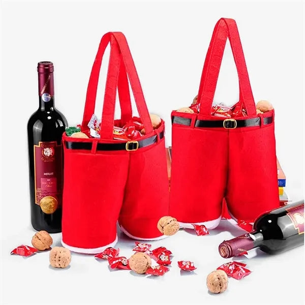 Christmas Claus Pants Gift Bag