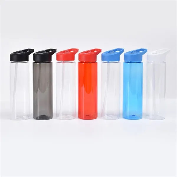 25oz Sports Clear Water Bottles with Straw