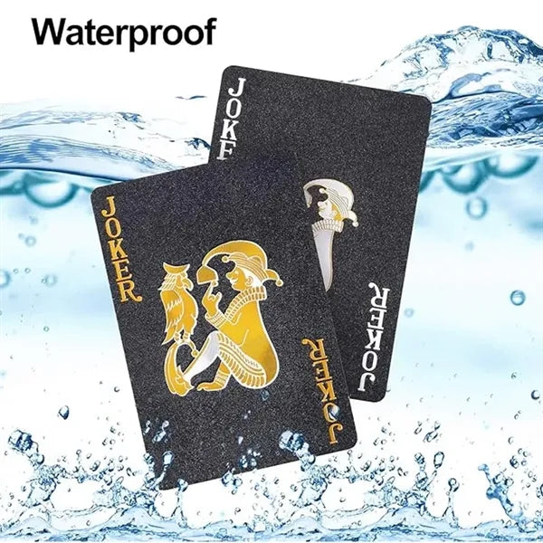 Waterproof Black Playing Cards