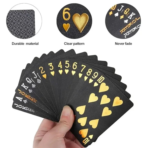 Waterproof Black Playing Cards