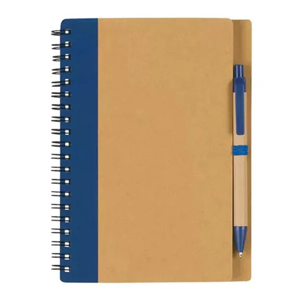 Spiral Notebooks with Pen In Holder