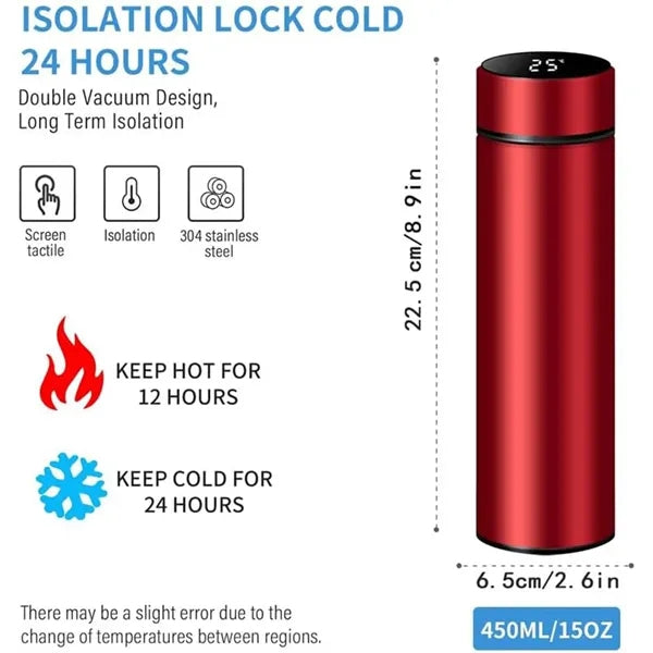 Smart Water Bottle Stainless Steel Vacuum Flask