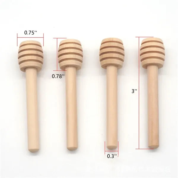 3 Inch Wooden Honey Dipper Sticks