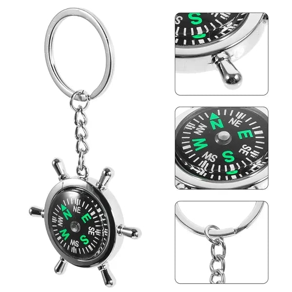 Mini Compass Keychain