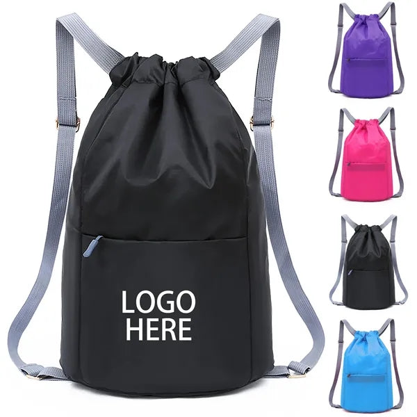 Drawstring Bag Sports Gym String Backpack
