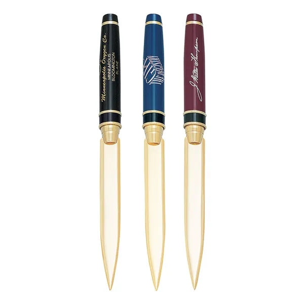 Premade Triple Pen Set with Windsor-II Letter Opener